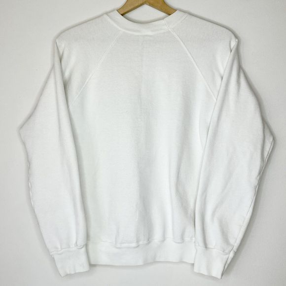 Vintage 90s Hard Rock Cafe MAUI Crewneck Sweatshirt Logo White Womens Large - Picture 3 of 9